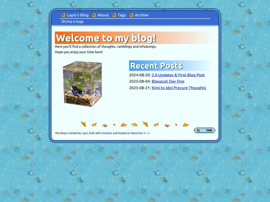 blog screenshot
