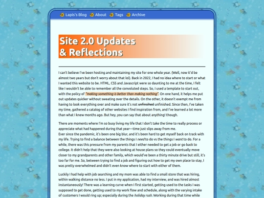 blog/posts/2024-08-20-Site-Updates-&-First-Blog-Post screenshot