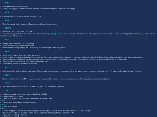 changelog screenshot