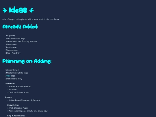 ideas screenshot