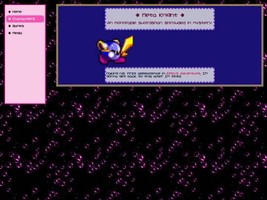 kirby/characters/metaknight screenshot