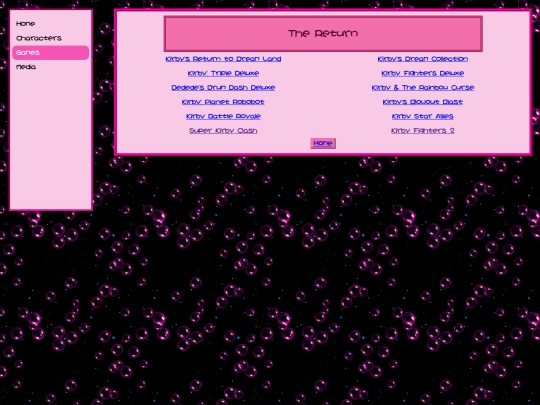 kirby/games/the_return screenshot