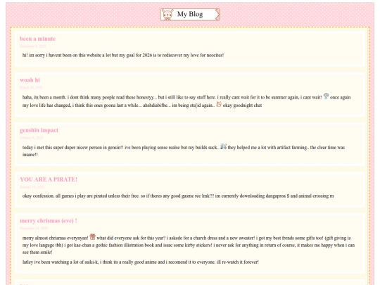 blog screenshot