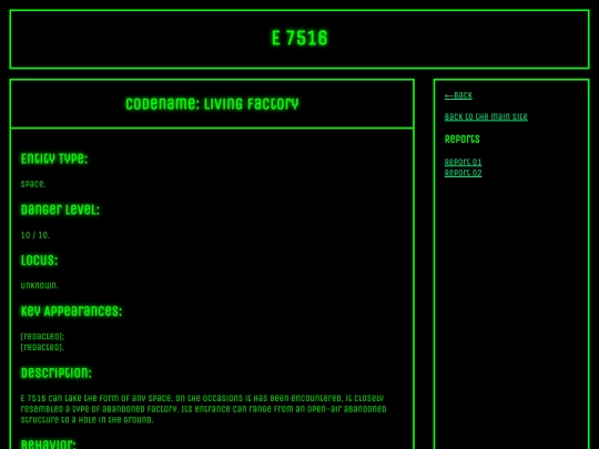 Agency/Menu/Entities/Entity 7516 - Living Factory/page screenshot