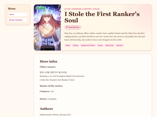 Blog/My Manga Recomendations!/1pgEntry/IStoletheFirstRankersSoul screenshot