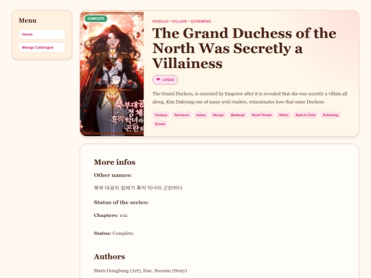 Blog/My Manga Recomendations!/1pgEntry/TheGrandDuchessoftheNorthWasSecretlyaVillainess screenshot