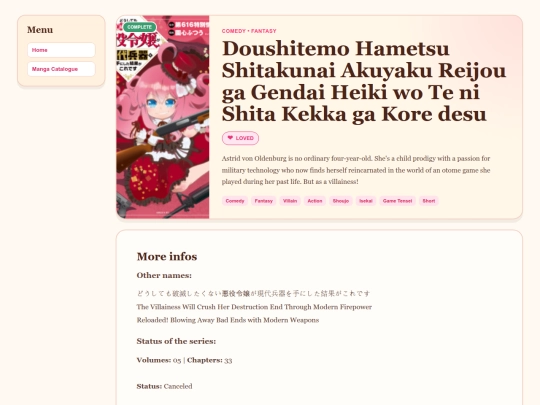 Blog/My Manga Recomendations!/2pgEntry/DoushitemoHametsuShitakunaiAkuyakuReijougaGendaiHeikiwoTeniShitaKekkagaKoredesu screenshot
