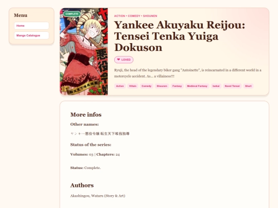 Blog/My Manga Recomendations!/2pgEntry/YankeeAkuyakuReijouTenseiTenkaYuigaDokuson screenshot