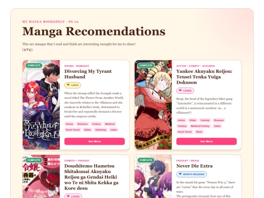 Blog/My Manga Recomendations!/MangCataloguePg2 screenshot