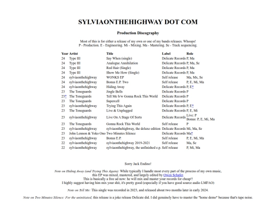 discog screenshot
