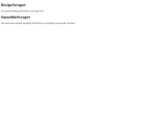 recipescraper screenshot