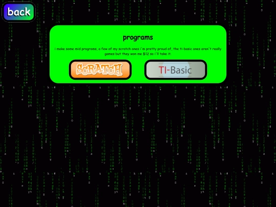 programs screenshot