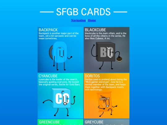sfgbcards screenshot