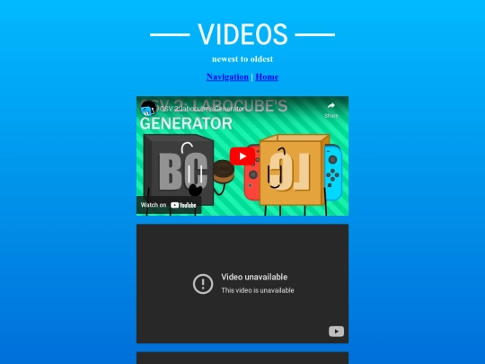 videos screenshot
