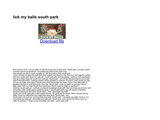 Copyoflickmyballssouthpark screenshot