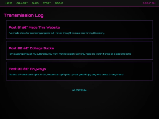 blog screenshot