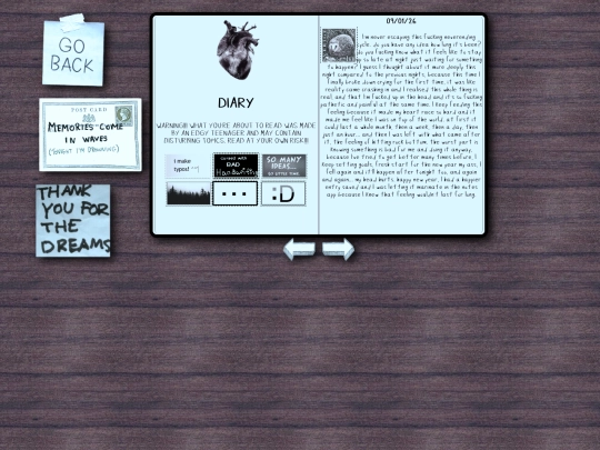 diary screenshot