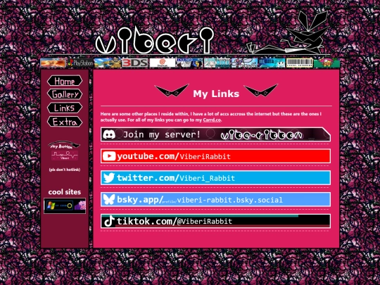 links screenshot