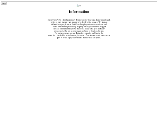 aboutme screenshot