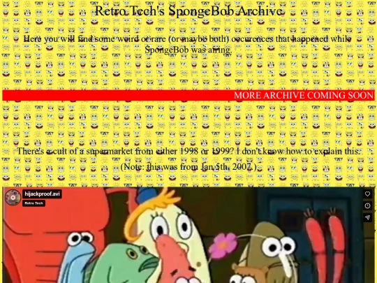 spongearchive screenshot