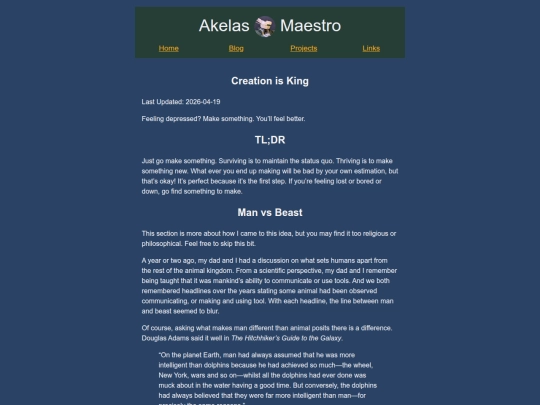 blog/2026/04/19/creation-is-king screenshot