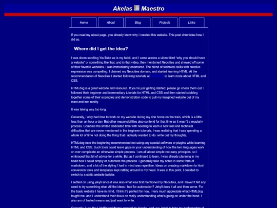 projects/2026/01/30/building-my-website screenshot