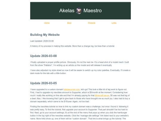 projects/2026/03/08/building-my-website screenshot