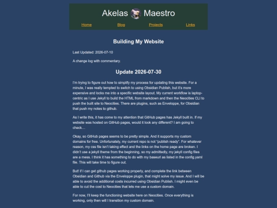 projects/2026/07/10/building-my-website screenshot