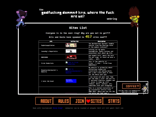 webring/sites screenshot