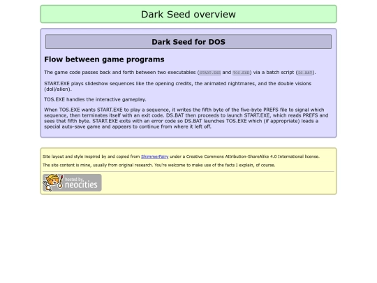 darkseed/overview screenshot