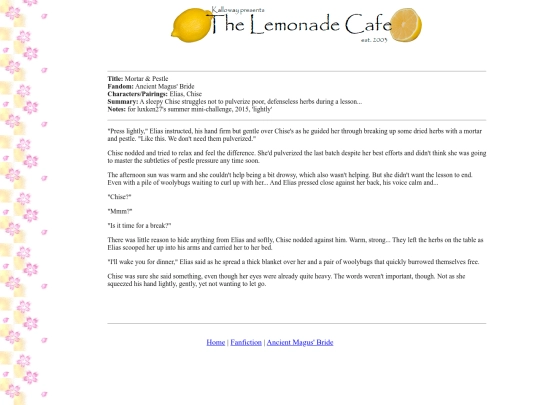 fanfiction/ambmortar screenshot