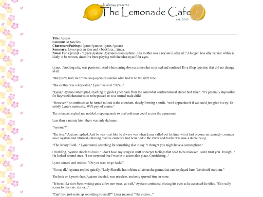 fanfiction/ataccess screenshot