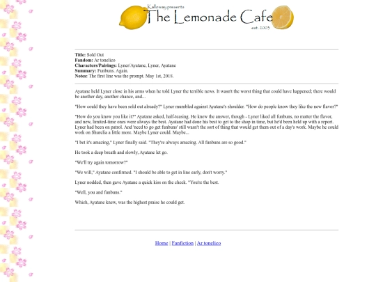 fanfiction/atsoldout screenshot
