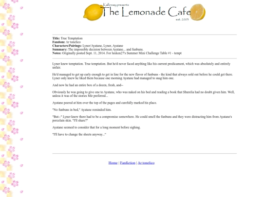 fanfiction/attruetemptation screenshot