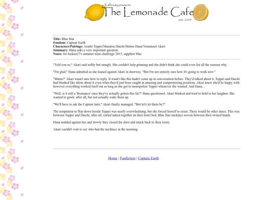 fanfiction/cebluestar screenshot