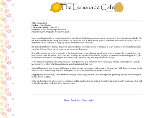 fanfiction/clcomplicated screenshot