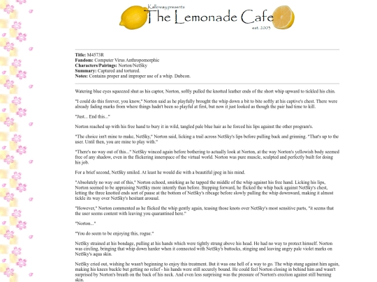 fanfiction/cvam4573r screenshot