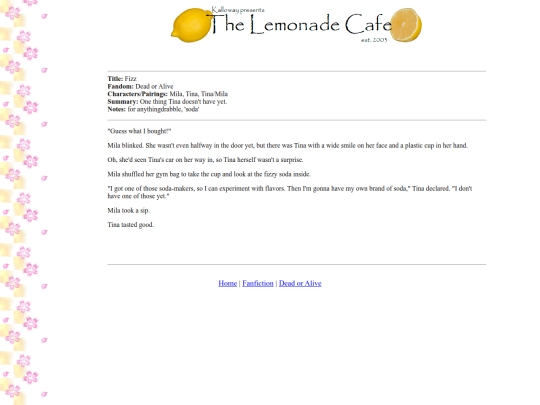 fanfiction/doafizz screenshot