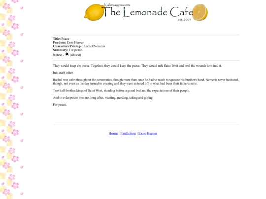fanfiction/exospeace screenshot