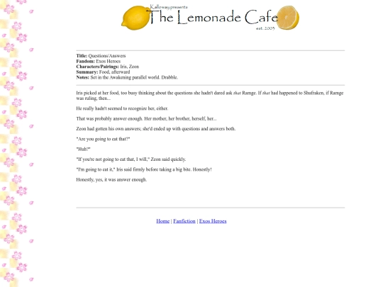 fanfiction/exosqa screenshot