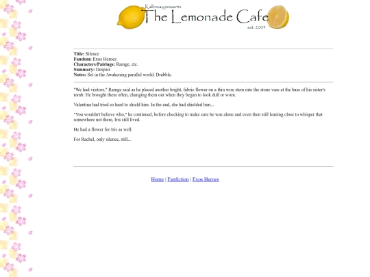 fanfiction/exossilence screenshot
