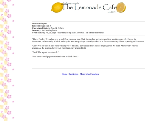 fanfiction/mmxholdingon screenshot