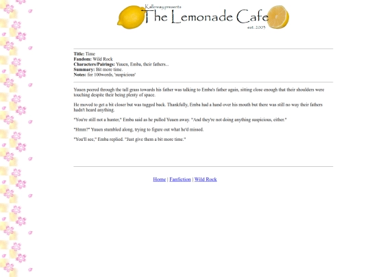 fanfiction/wrtime screenshot