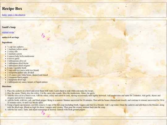 recipe box screenshot