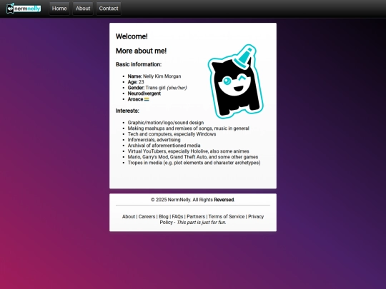 newsite/about screenshot
