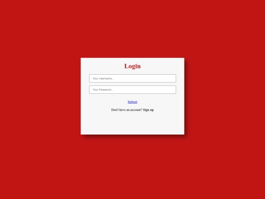 login/login screenshot