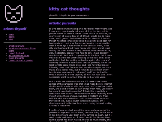 blog screenshot