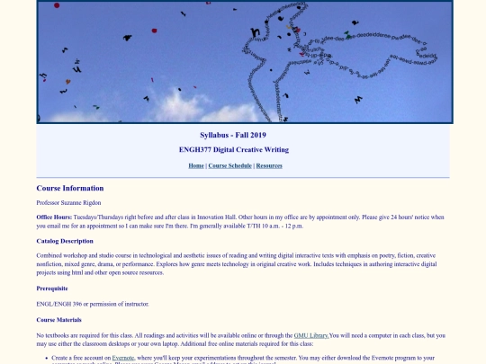 Syllabus screenshot