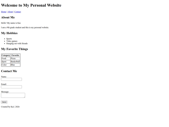 index screenshot