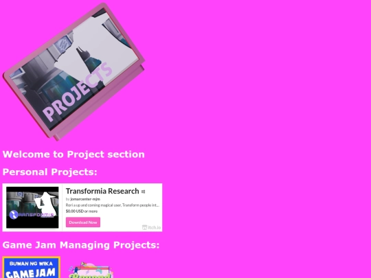 Projects screenshot